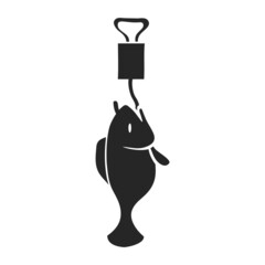 Hand drawn icon Fishing scale © puruan