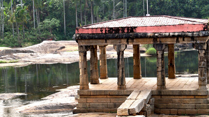 A ghat on the river