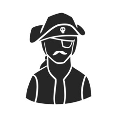 Hand drawn icon Pirate icon vector illustration