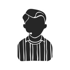 Hand drawn icon Referee avatar