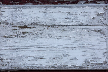 Scratched  White  wood plank as background