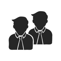 Hand drawn icon Businessman