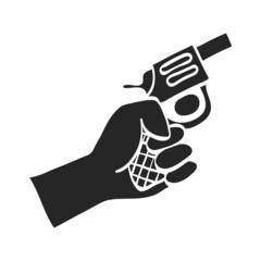 Hand drawn icon Starting gun