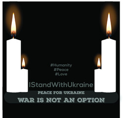 Peace For Ukraine Blue Yellow Background Social Media Design Banner