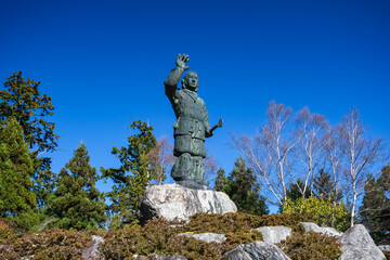 埼玉県秩父市 三峯神社 日本武尊銅像