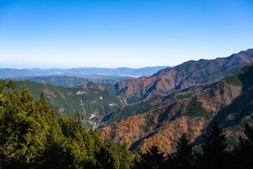埼玉県秩父市 三峯神社 奧宮遙拜殿から見える秩父の風景