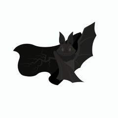 Icon design animal black bat 