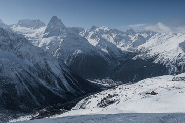 Ski resort Dombay, Karachay-Cherkessia, Russia