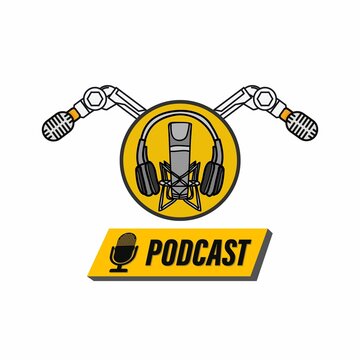 Yellow Minimalist Podcast Logo