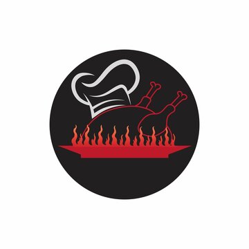Food fried chicken logo design (4000 &times; 4000 piksel)