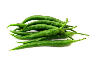 白背景の青唐辛子
Green pepper on a white background
