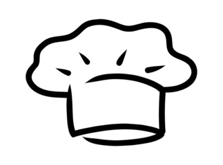 Chef cook icons. Vector cook cap logos for restaurant