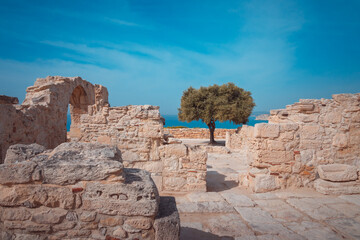 Achilles' House Kourio Basilica at The Sanctuary of Apollo at the Kourion World Heritage...