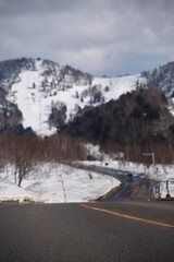 雪解けの道