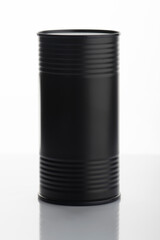 graphic resource. Black blank metal matte car with copy space isolated on white background