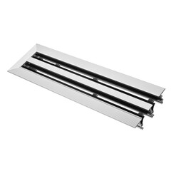 Ventilation grille for cooling and supplying fresh air to the premises. Isolated on a white background. Ventilation of kitchen, bathroom, apartment, office, bar, restaurant, warehouse