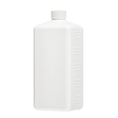 Cosmetic bottles with lid isolated on white background. Bottle with hand sanitizer. Antimicrobial liquid gel. Hand hygiene. Shampoo bottle. Medicine bottle. Liquid soap.