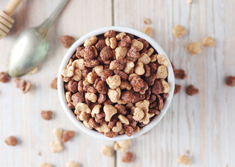 Dry muesli ready for healthy breakfast	