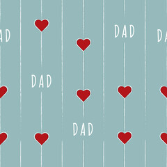 Seamless pattern for father's day. Happy father's day. Vector illustration.