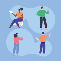 four young persons characters