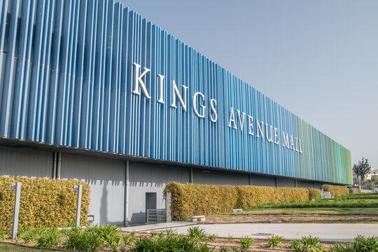 Paphos, Cyprus - April 2, 2022: Kings Avenue Mall. Shopping mall in Paphos.