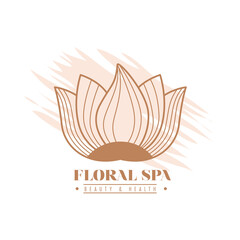 floral spa emblem