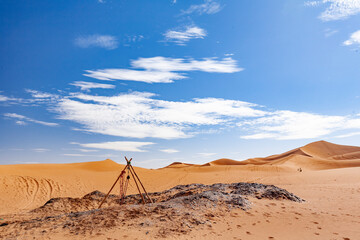 Paesaggio desertico in marocco 