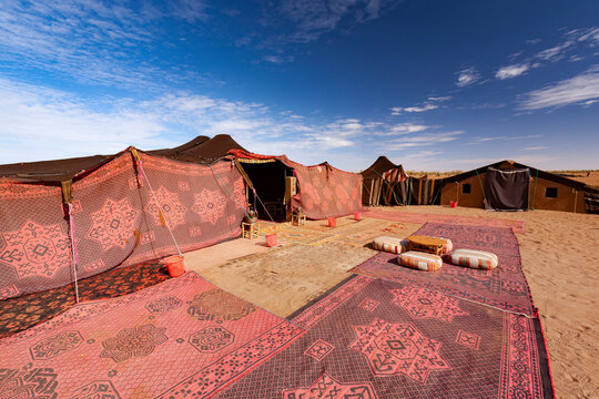 Accamopamento nel deserto del Marocco 