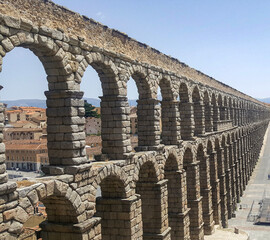 Segovia roman aqueduct - obrazy, fototapety, plakaty