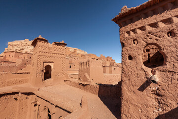 Ait ben Haddou - antica città costruita nel deserto del Sahara - Marocco 