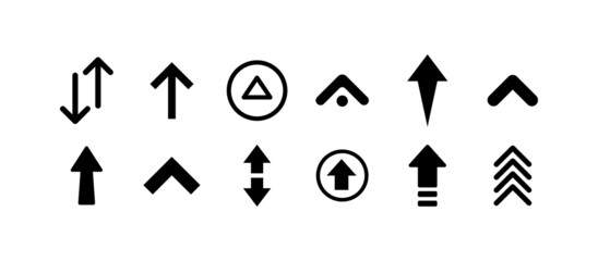 Arrows set. Arrow icon collection. Arrow flat style isolated. Stock vector. Set different arrows or web design.