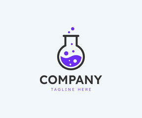 Lab logo design template. Laboratory logo design vector