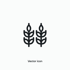 Agriculture, wheat vector icon. Premium quality