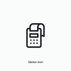 Payment terminal vector icon. Premium quality.