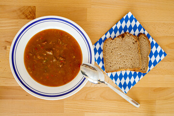 A traditional homemade Goulash Soup 