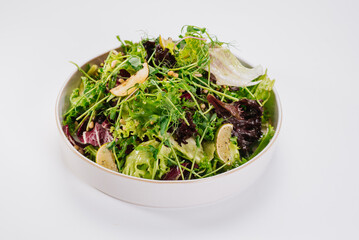 Vegetarian dish with vegetables, greens, salad, healthy food