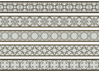Seamless decorative borders