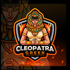 Cleopatra mascot. esport logo design