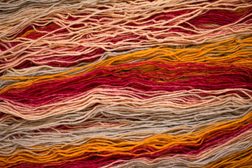 Colored yarn, thick threads for knitting warm clothes