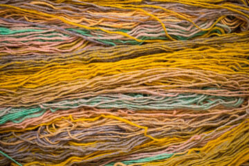 Colored yarn, thick threads for knitting warm clothes