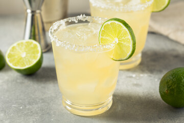 Boozy Refreshing Classic Margarita Cocktail