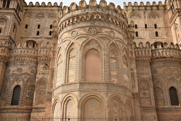 Chevet de la cath&eacute;drale de Palerme. Sicile