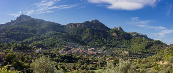 Town of Estellenc in the mountains of Mallorca (Spain)