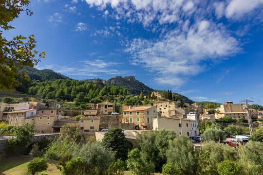 Town of Estellenc in the mountains of Mallorca (Spain)