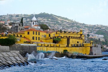 Madeira, Portugal - panorama with the old castle in Funchal