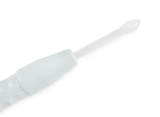 Modern darsonval isolated on white, top view. Microcurrent therapy