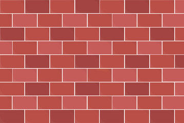 red brick wall texture background vector illustration