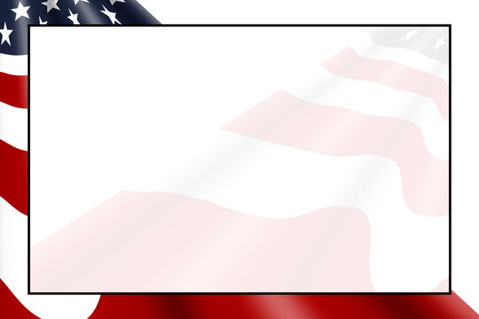 flag american holiday border frame banner america presentation slide national flags pride symbol sign background red white blue stars copy space