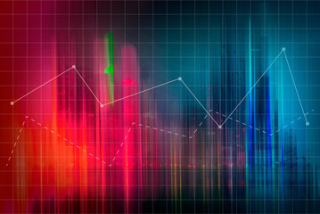 Business concept chart graph and diagram .