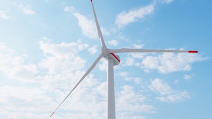 8K ULTRA HD. Wind farm for power generation. Wind turbines produce clean renewable energy for sustainable development. 